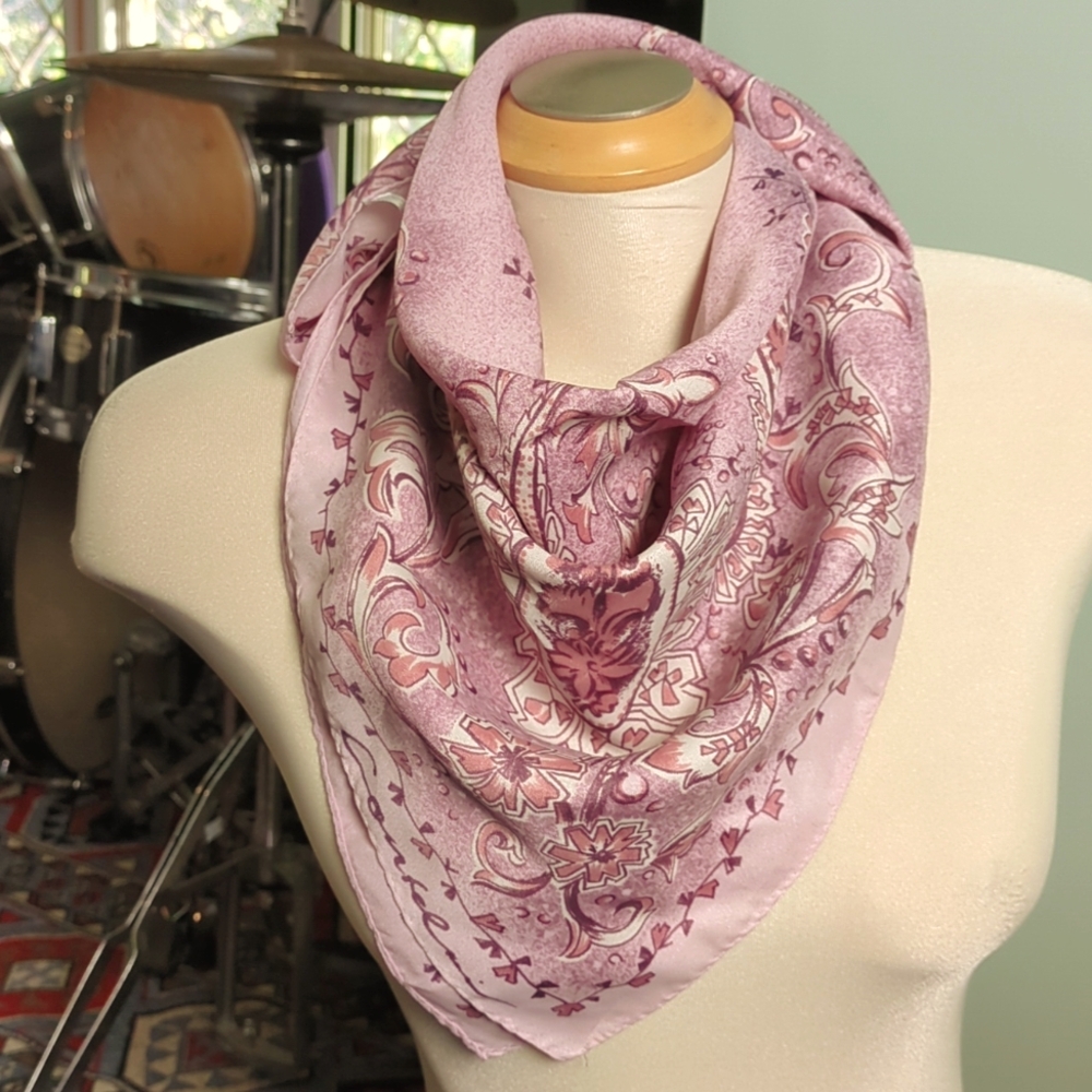 Vintage Square scarf by Scarves And Allied Arts - made in Japan